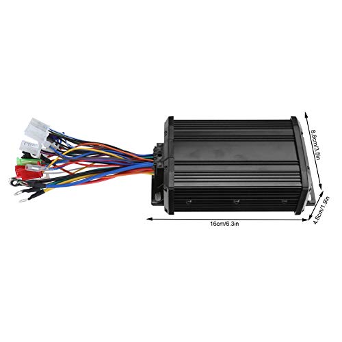 Eddwiin Controlador de Scooter eléctrico - 450W Sinusoid Mute 9tube E-Scooter Controlador de Motor de Gobierno sin escobillas S-Peed 48V-64V