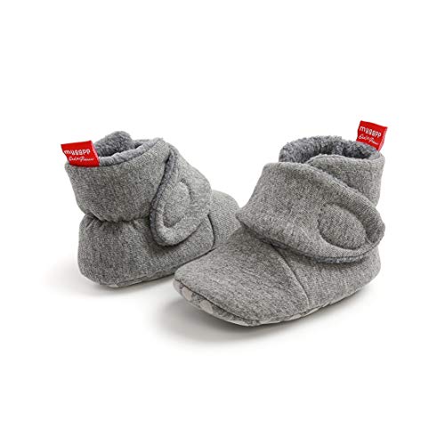 EDOTON Botas de Niño, Zapatos para bebés Lindo Invierno Calcetín Invierno Soft Sole Crib Raya de Caliente Boots de Algodón para Bebés 0-18 Meses