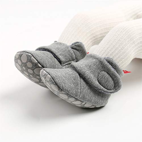 EDOTON Botas de Niño, Zapatos para bebés Lindo Invierno Calcetín Invierno Soft Sole Crib Raya de Caliente Boots de Algodón para Bebés 0-18 Meses