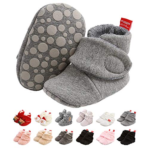 EDOTON Botas de Niño, Zapatos para bebés Lindo Invierno Calcetín Invierno Soft Sole Crib Raya de Caliente Boots de Algodón para Bebés 0-18 Meses