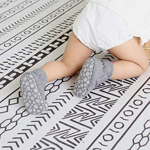 EDOTON Botas de Niño, Zapatos para bebés Lindo Invierno Calcetín Invierno Soft Sole Crib Raya de Caliente Boots de Algodón para Bebés 0-18 Meses