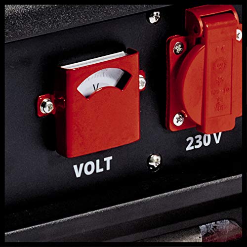 Einhell Generador eléctrico (gasolina) TC-PG 35/E5 (máx. 3100 W, motor de 4 tiempos con bajas emisiones, 2 tomas de 230 V, 15 L tanque, función AVR, interruptor de sobrecargas)