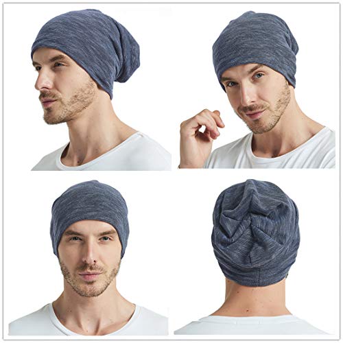 EINSKEY Gorras de Hombre Mujer Transpirable UV Protección Gorro Beanie Hat para Deporte, Dormir, Quimio, Cáncer Oncologico