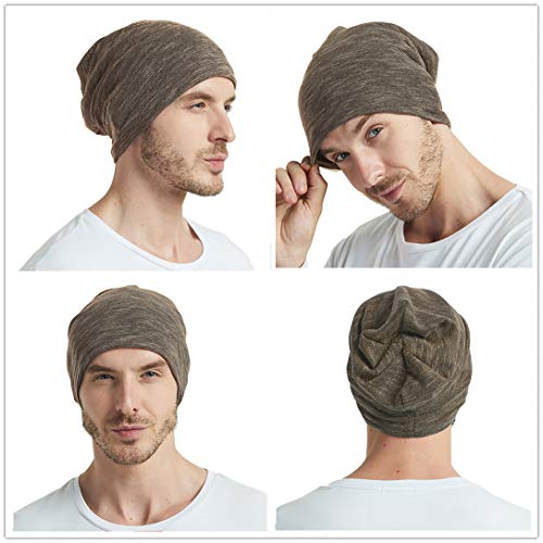 EINSKEY Gorras de Hombre Mujer Transpirable UV Protección Gorro Beanie Hat para Deporte, Dormir, Quimio, Cáncer Oncologico