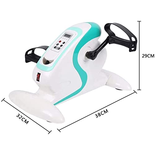 Ejercitador de pedal plegable, Ejercitador de pedal de bicicleta debajo del escritorio con pantalla electrónica, Máquina de entrenamiento de rehabilitación de hemiplejia para el hogar de terapia fís