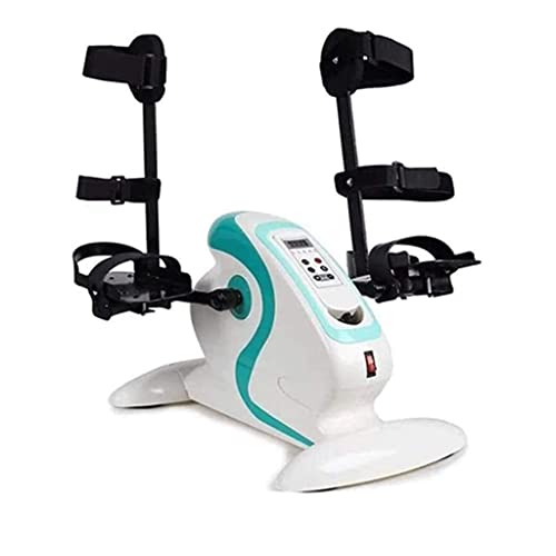 Ejercitador de pedal plegable, Ejercitador de pedal de bicicleta debajo del escritorio con pantalla electrónica, Máquina de entrenamiento de rehabilitación de hemiplejia para el hogar de terapia fís