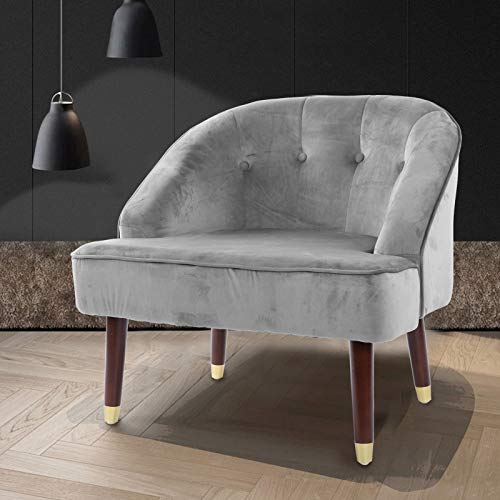 Ejoyous Sofá Individual Sillón Relax, sillón Individual Sillón pequeño Sillón escandinavo Sillón orejero de Madera con Patas de Madera Muebles para salón, Dormitorio, Oficina 75 x 65 x 70 cm 200 kg