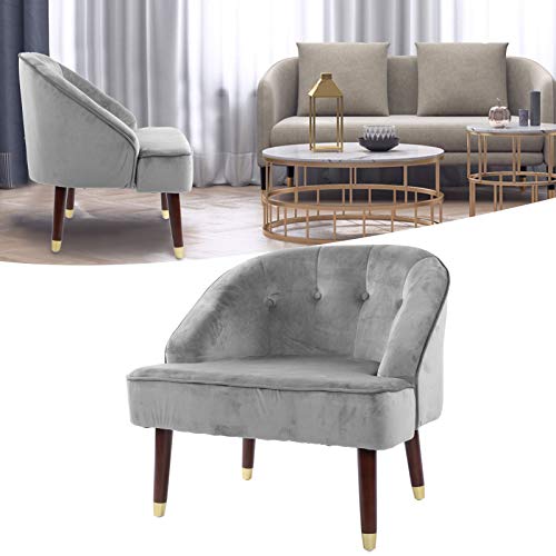 Ejoyous Sofá Individual Sillón Relax, sillón Individual Sillón pequeño Sillón escandinavo Sillón orejero de Madera con Patas de Madera Muebles para salón, Dormitorio, Oficina 75 x 65 x 70 cm 200 kg