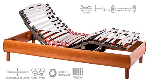 ekamia Cama Articulada Eléctrica Nix 90cm x 190cm - Mando inalámbrico