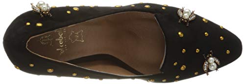 El Caballo Alanís, Zapato de tacón Mujer, Negro, 38 EU