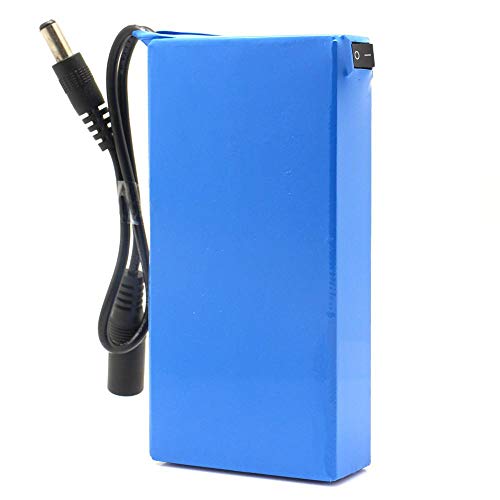 ele ELEOPTION Batería recargable de iones de litio para adaptador de batería CCTV de 12V Capacidad muy alta 6800MAH DC12680