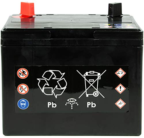 Electronicx Bateria de gel para Cortadora de Cesped 30Ah AGM Bateria de Arranque para potencia alta 12v Bateria para tractor cortacesped Bateria desbrozadora para John Deere Quads 30Ah 12V Electronicx