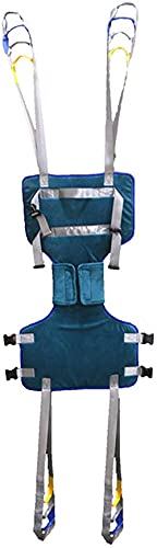 Elevación Arnés Cuerpo Completo Paciente Elevación Sling con Accesorios de Bucle para posicionamiento y Levantamiento Cuidador de enfermería 507 Libras (Tamaño: Medio)-Medio
