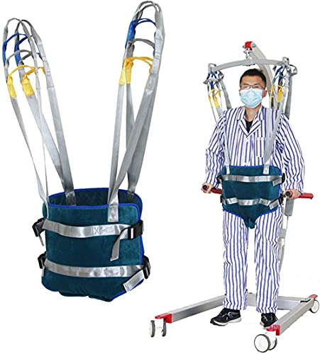 Elevación Arnés Cuerpo Completo Paciente Elevación Sling con Accesorios de Bucle para posicionamiento y Levantamiento Cuidador de enfermería 507 Libras (Tamaño: Medio)-Medio
