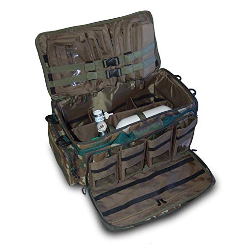 Elite Bags - CRITICAL'S, Equipo Movil de Oxigenoterapia (Verde OD)