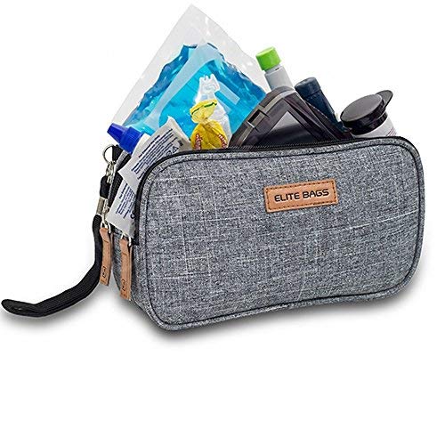 ELITE BAGS Lote de Estuche Insulin’s, Bolsa Dia’s y Bandolera Fit’s EVO, Estampado bitono, para el Transporte Plumas de insulina y Materiales para la Diabetes