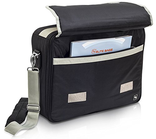 Élite Bags Mod. PRACTI´S | Maletín médico asistencia domiciliaria | Múltiples compartimentos internos | Con separadores y velcro ajustable | Azul o negro | Diseñado en España | TOP VENTAS | MATERIAL MÉDICO NO INCLUÍDO