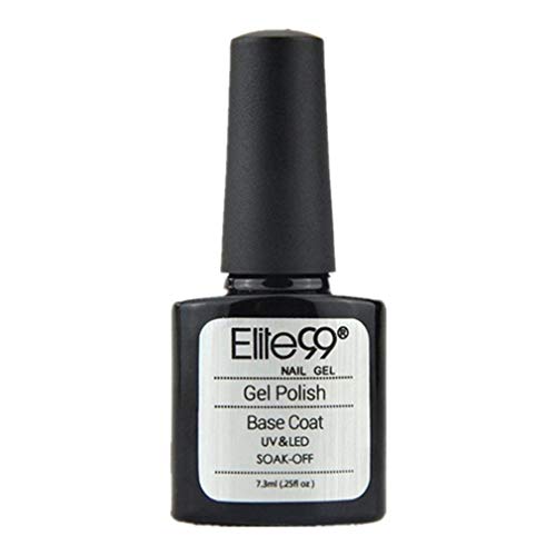Elite99 Esmaltes Semipermanentes de Uñas en Gel UV LED de Color Neon, 2pcs Kit de Esmaltes de Uñas 7,3ml (Base y top coat)
