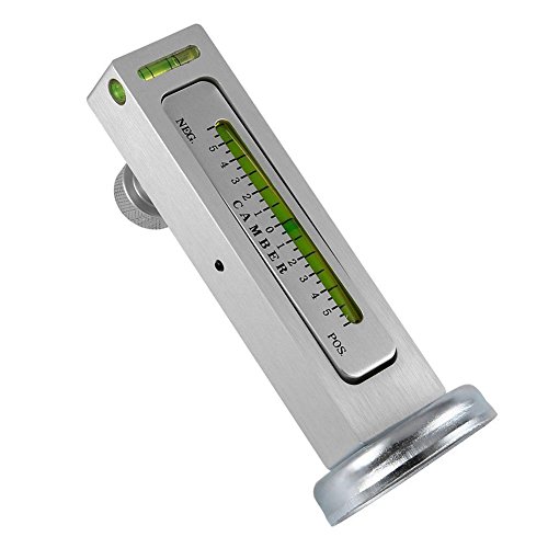 EMVANV Alineación de cuatro ruedas Indicador de nivel magnético Ajuste de Camber Ayuda a Posicionamiento del Imán para la alineación de la rueda del puntal del echador del coche (Blanco)