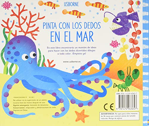 En el mar (Pinta con los dedos)