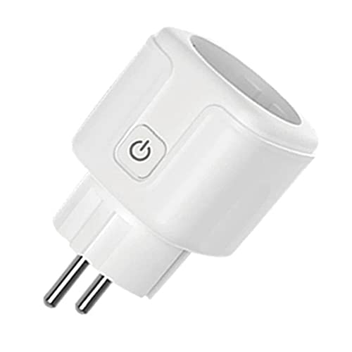 Enchufe inteligente, mini socket WiFi, temporizador y horario, control remoto inalámbrico, sin hub requerido, toma de enchufe inteligente inalámbrica 16A