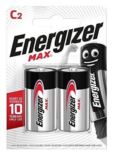 Energizer Alkaline Max - Pack de 2 pilas Alcalinas MAX C
