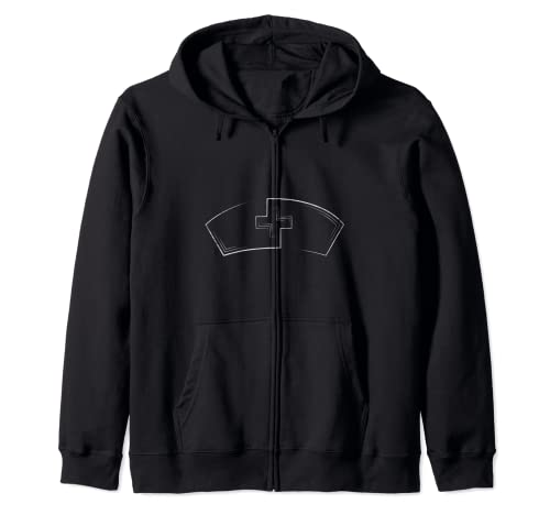 Enfermeras Futuras Enfermera Cap Cool Hospital Enfermería Cuidado Grunge Sudadera con Capucha