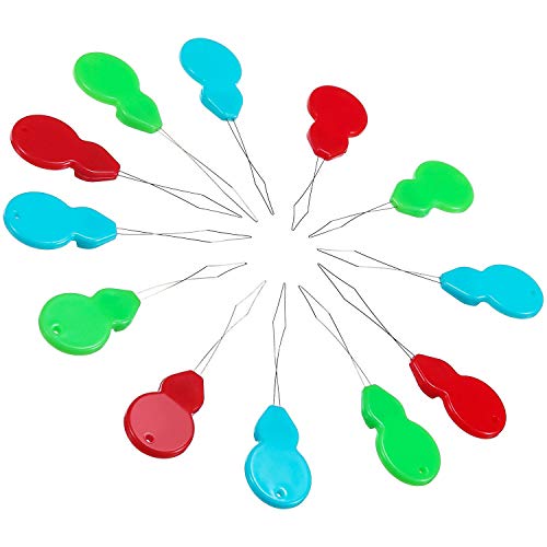 Enhebradores de Agujas,50 Pack Needle Threaders de Plástico con Forma de Calabaza de Alambre de Latón para Coser a Mano Bordado de Hilo y Punto de Cruz Colores Surtidos
