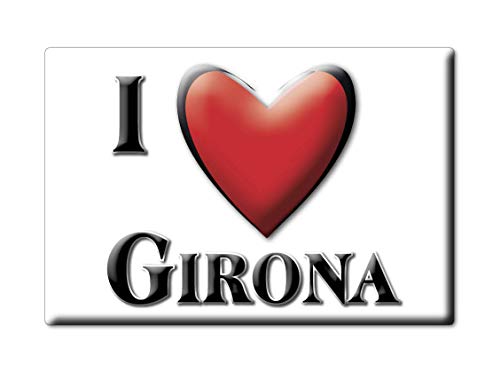 Enjoymagnets GIRONA (GI) Souvenir IMANES DE Nevera ESPAÑA CATALUÑA IMAN Fridge Magnet Corazon I Love