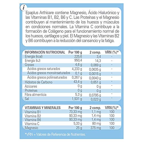 Epaplus Articulaciones Magnesio + Ácido Hialurónico 60 comprimidos