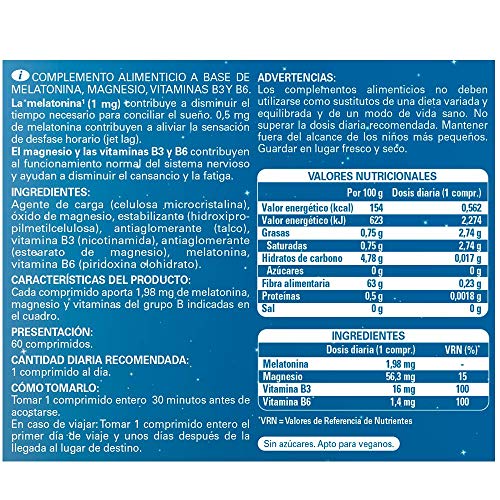 Epaplus Melatonina Retard Pura Sin Triptófano 60 Comp 20 g