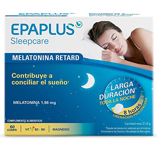 Epaplus Melatonina Retard Pura Sin Triptófano 60 Comp 20 g