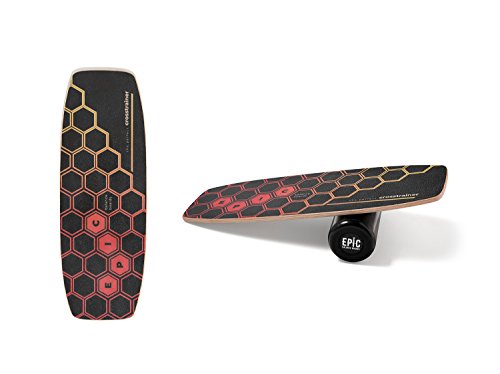 EPIC Balance Boards Alpha Board - Trainer - Balanceboards - Fitness Trainer, Assorted, Lenght: 85cm (33.46'') Width: 30cm (11.81'')
