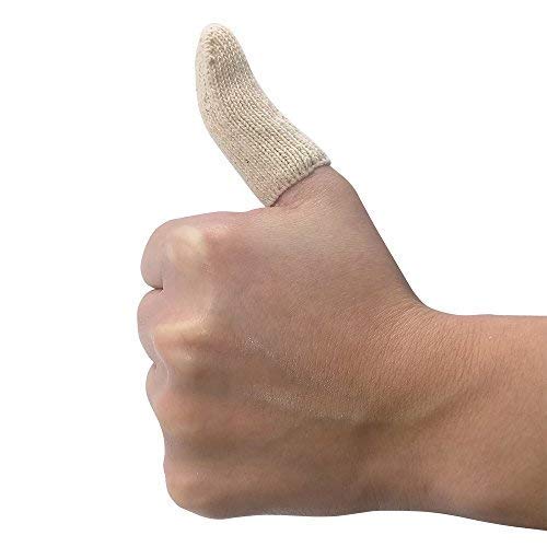 EPRHAY - Almohadillas de algodón para dedos de los pies, protección de dedos, protección de las manos de los dedos, eccema de la piel, agrietamiento(20 unidades, longitud larga)