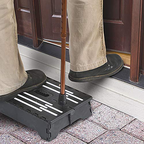 Escalón plegable portátil extra ancho – Taburete ligero resistente y seguro para niños o adultos, taburete antideslizante, ideal para cocina, baño, dormitorio, camping