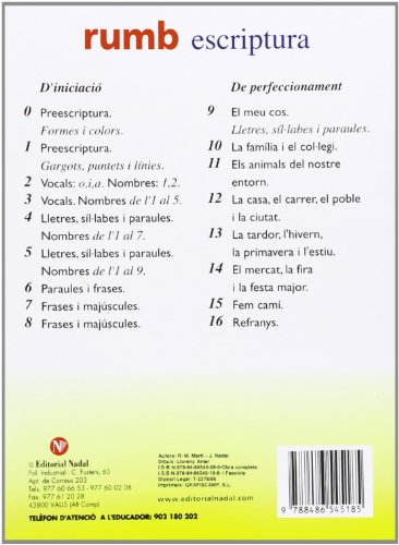 ESCRIPTURA RUMB 2000. T.10. LA FAMILIA I EL COL LEGI (Rumb Escriptura)