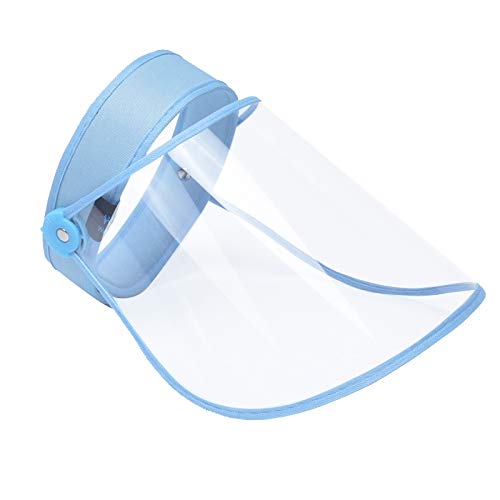 Escudo Protector Facial Multiusos, protección Facial antisaliva, a Prueba de Viento, a Prueba de Polvo, Transparente, Cubierta Facial Transparente para el hogar, Cocina y Uso Personal, Azul