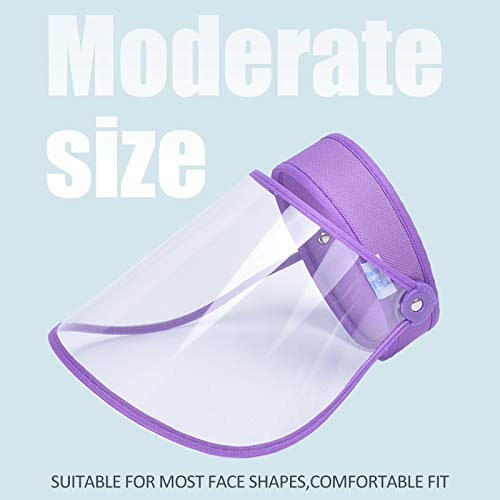 Escudo Protector Facial Multiusos, protección Facial antisaliva, a Prueba de Viento, a Prueba de Polvo, Transparente, Cubierta Facial Transparente para el hogar, Cocina y Uso Personal, Azul