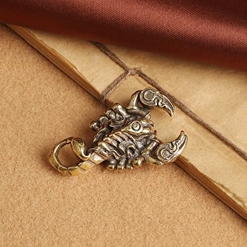 esculturas y estatuas de jardínBrass Flame Scorpion Office Desktop Scorpius Adornos Té Mascotas Decoraciones para el hogar