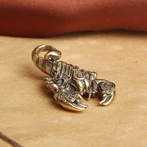 esculturas y estatuas de jardínBrass Flame Scorpion Office Desktop Scorpius Adornos Té Mascotas Decoraciones para el hogar
