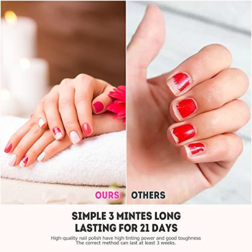Esmaltes Semipermanentes de Uñas Kit Uñas de Gel Uñas de Gel Kit Completo Gel de Uñas de Gel Pintauñas de Gel 36 Colores Poli Gel UV Esmalte Pegamento Sólido