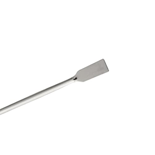 Espátula de laboratorio de doble extremo de acero inoxidable, punta cuadrada y plana, espátula de laboratorio de 15 cm para laboratorios, clínicas, farmacias, cosméticos personales de bricolaje