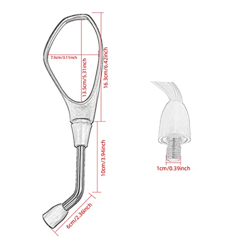 Espejo de motocicleta de 10 mm, espejo lateral universal de 7/8"para scooter, motocicleta, QUAD ATV, espejo retrovisor