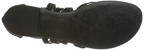 ESPRIT 041EK1W307, Sandalia Mujer, 001 Negro, 38 EU