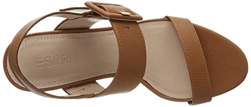 Esprit 041ek1w336, Sandalia Mujer, 235 Caramel, 38 EU