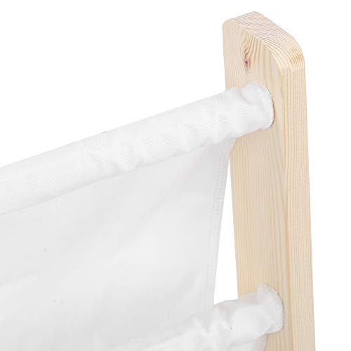 Estantería para lectura para niños, estantería para libros, estantería de madera y tela, para habitación infantil, guardería, guardería, escuela, 62 x 26 x 64 cm