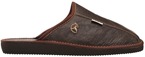 ESTRO Rust Lujo Zapatillas de Estar por casa la de los Hombres (43, marrón)