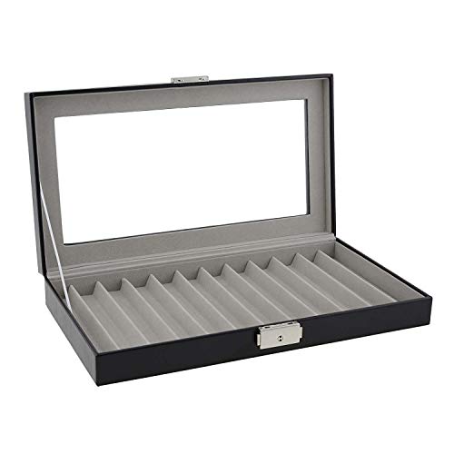 Estuche para 12 plumas o bolígrafos Talla: U Color: NEGRO
