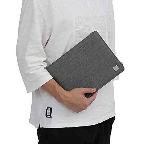 Estuche para Pluma Estilográfica KACO con 20 Ranuras Gris, Bolsa de Exhibición Impermeable para Portaplumas de Lona