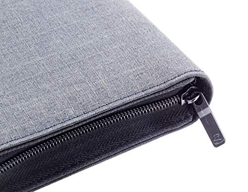 Estuche para Pluma Estilográfica KACO con 20 Ranuras Gris, Bolsa de Exhibición Impermeable para Portaplumas de Lona